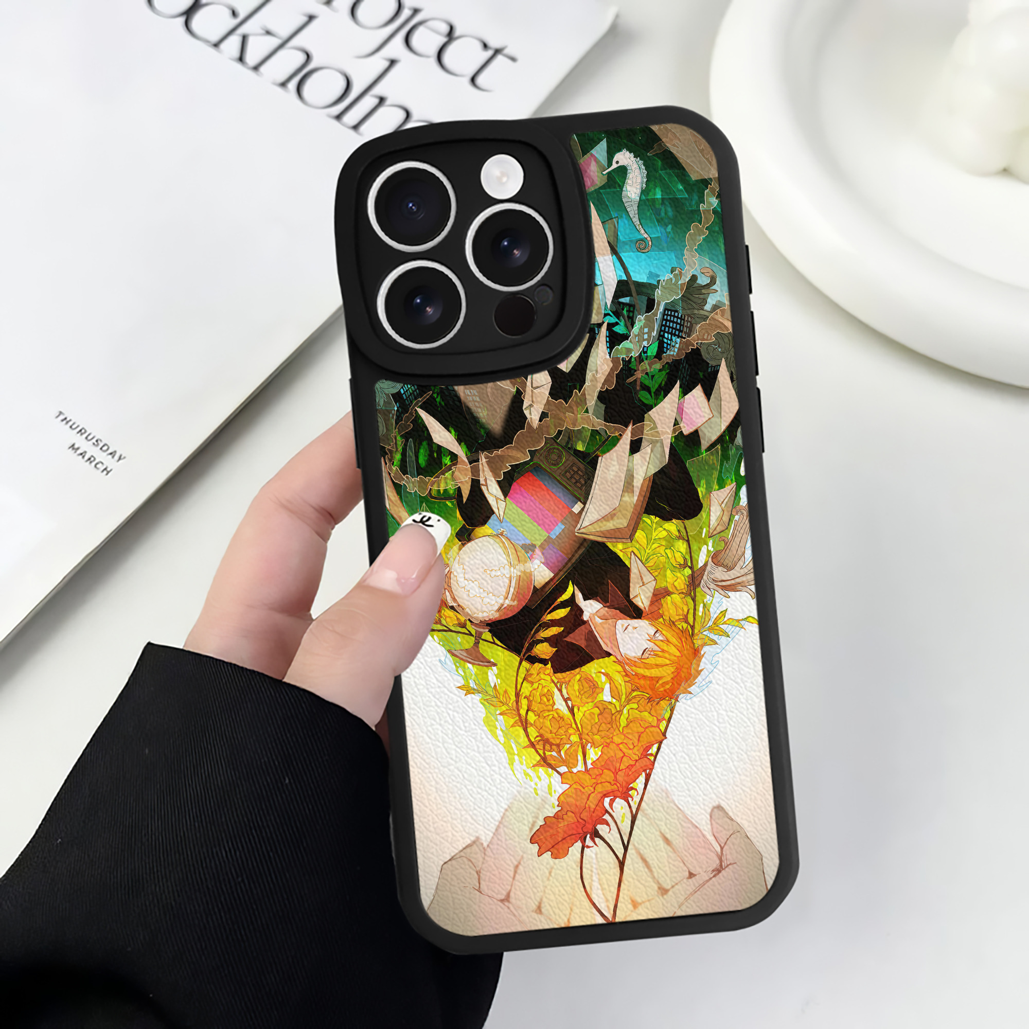 （画像用） ブリーチ BLEACH 【iPhone 16シリーズ対応】シリコンスマホケース（レザー調） 材質：シリコン
